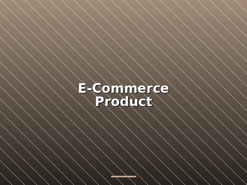 E-commerce Product Photography